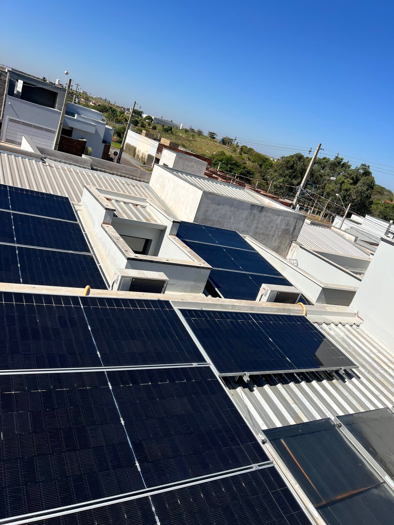 Limpeza de placas solares